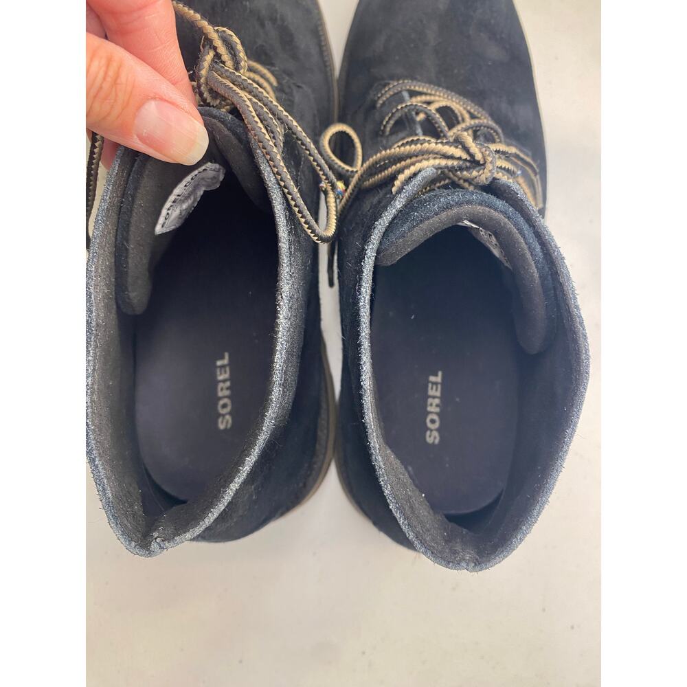 Mens Sorel Black Suede Chukka Boots Madson II Ankle Waterproof Size 11 Work - Picture 12 of 15